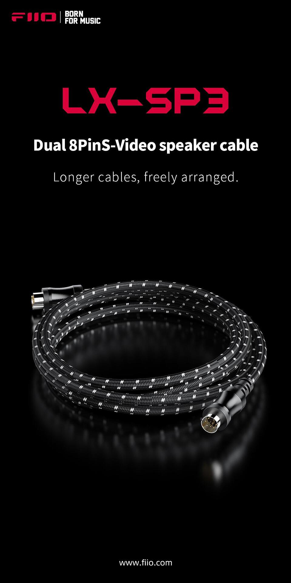Dual 8pins-Video speaker cable LX-SP3
