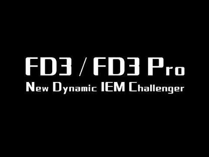 FiiO FD3 – 12mm DLC Dynamic Driver In-Ear Monitor with Acoustic Prism & MMCX | Black