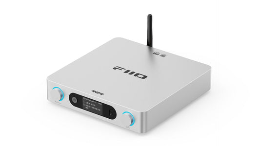 FiiO BR15 R2R High-Resolution Bluetooth Audio Receiver with 24-bit R2R DAC, LDAC/aptX Lossless, and Balanced XLR/RCA Outputs, Silver