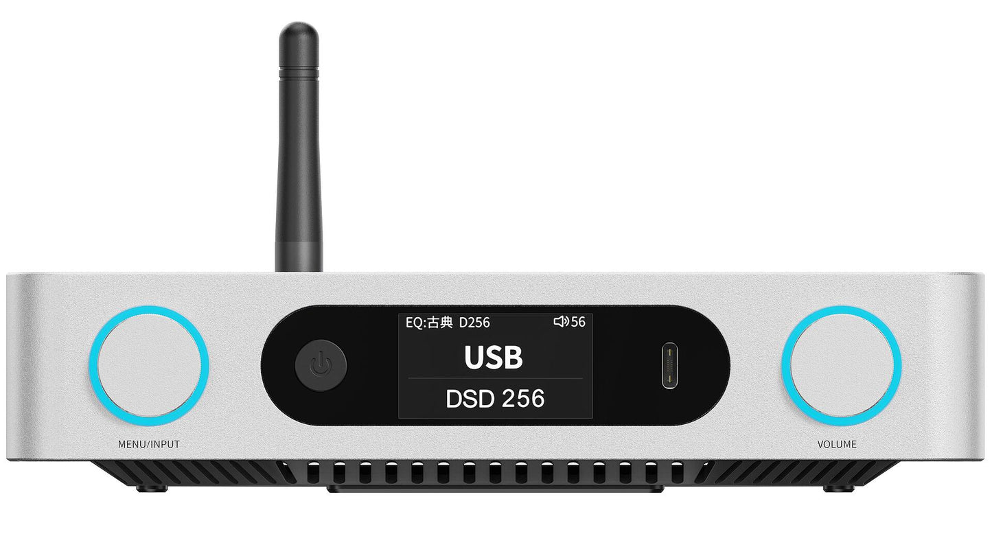 FiiO BR15 R2R High-Resolution Bluetooth Audio Receiver with 24-bit R2R DAC, LDAC/aptX Lossless, and Balanced XLR/RCA Outputs, Silver