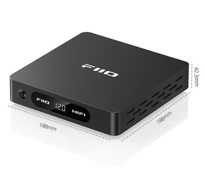 FiiO DARKSIDE PRO BLACK – Low-Noise Regulated Linear Power Supply, 75W Toroidal Transformer, 12V/15V Dual Output, 3A