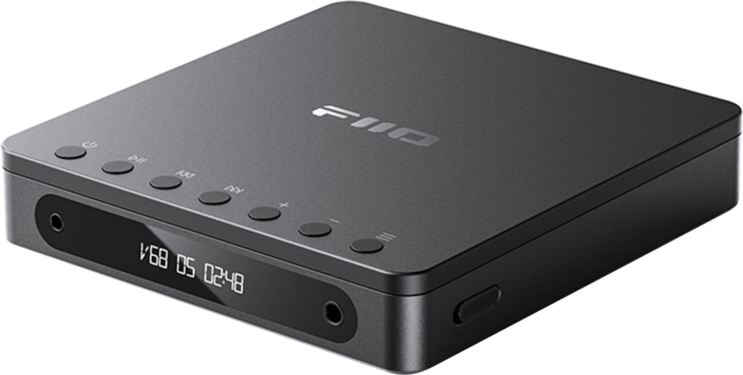 FiiO DM13 – Portable CD Player with Bluetooth 5.1, Multi-Format Support, Dual 3.5mm/4.4mm Output, 1000mAh Battery, Black