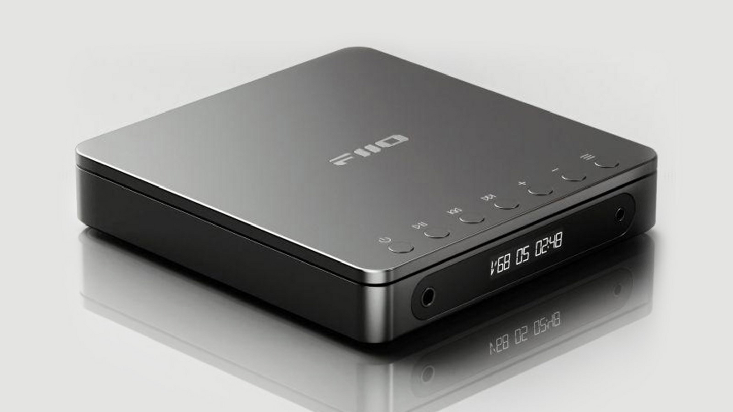 FiiO DM13 – Portable CD Player with Bluetooth 5.1, Multi-Format Support, Dual 3.5mm/4.4mm Output, 1000mAh Battery, Black