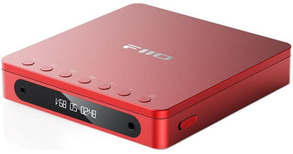 FiiO DM13 – Portable CD Player with Bluetooth 5.1, Multi-Format Support, Dual 3.5mm/4.4mm Output, 1000mAh Battery, Red