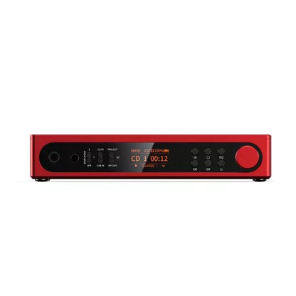 FiiO DM15 R2R Portable CD Player with 24-Bit Fully Differential R2R DAC, USB DAC, Bluetooth 5.4 & USB CD Ripping, Red