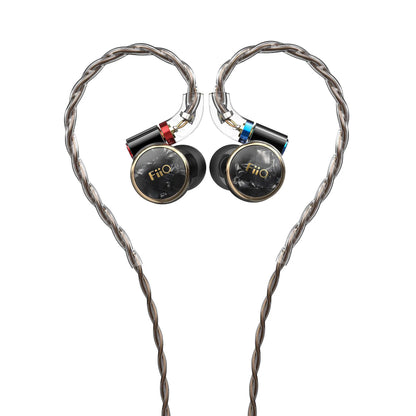 FiiO FD3 Pro – 12mm DLC Dynamic Driver In-Ear Monitor with Silver-Plated Cable & Interchangeable Plugs | Black