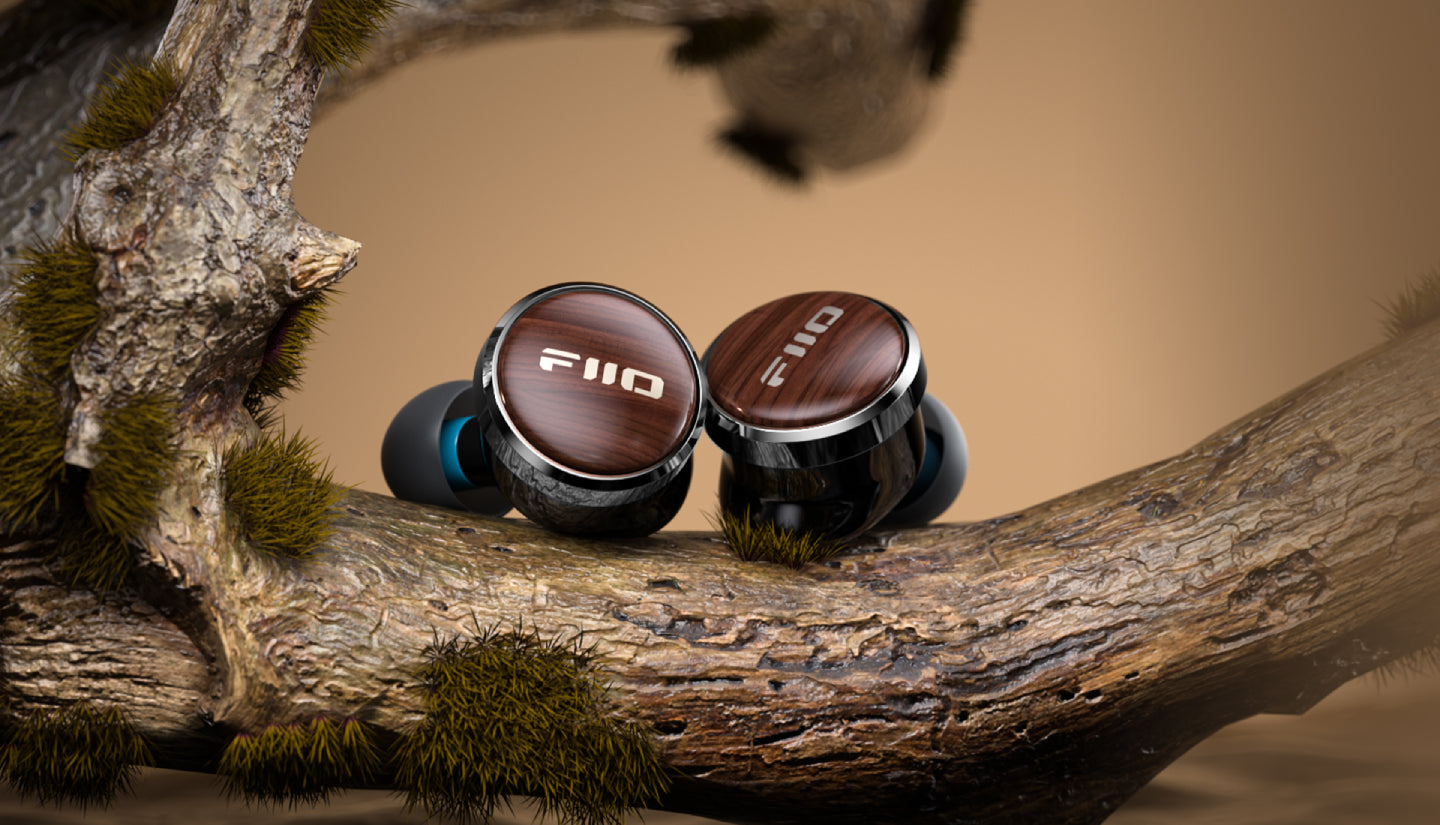 FiiO FP3 TC Planar In-Ear Monitors with Built-in DAC - Black Walnut