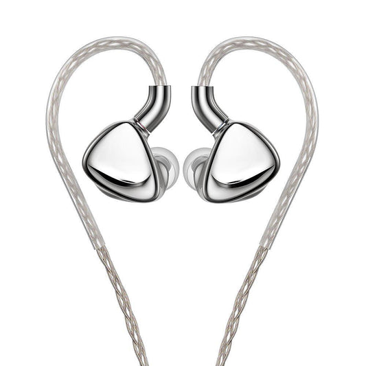 FiiO FX17 Silver – Flagship Hybrid IEMs with 1DD + 4BA + 8EST Drivers