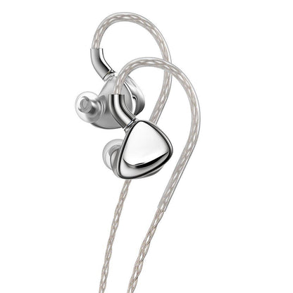 FiiO FX17 Silver – Flagship Hybrid IEMs with 1DD + 4BA + 8EST Drivers