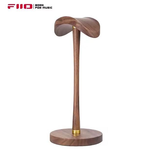 FiiO HS21 Walnut Solid Wood Headphone Stand – Premium HiFi Headset Holder
