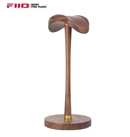 FiiO HS21 Walnut Solid Wood Headphone Stand – Premium HiFi Headset Holder