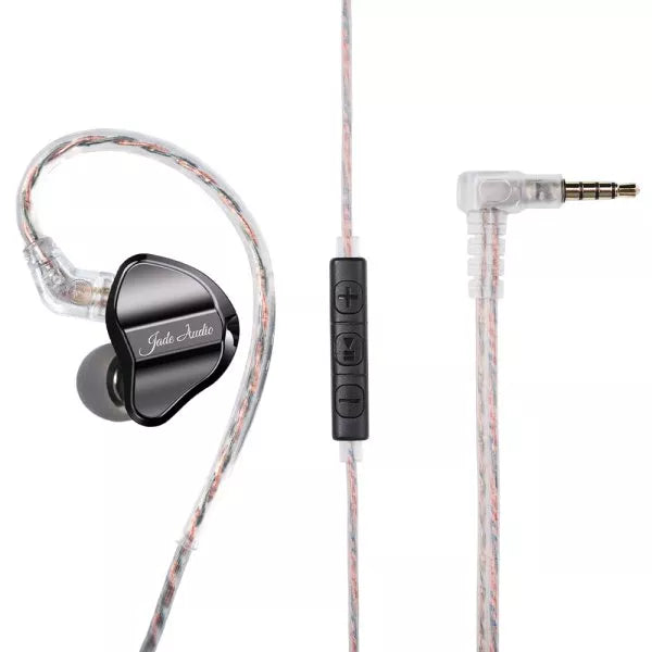 FiiO Jade Audio JD1 TC – Single Dynamic In-Ear Monitors, 10mm LCP Driver, Type-C, Built-in DSP, Hi-Res 96kHz/24bit, Black