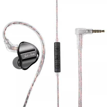 FiiO Jade Audio JD1 TC – Single Dynamic In-Ear Monitors, 10mm LCP Driver, Type-C, Built-in DSP, Hi-Res 96kHz/24bit, Black