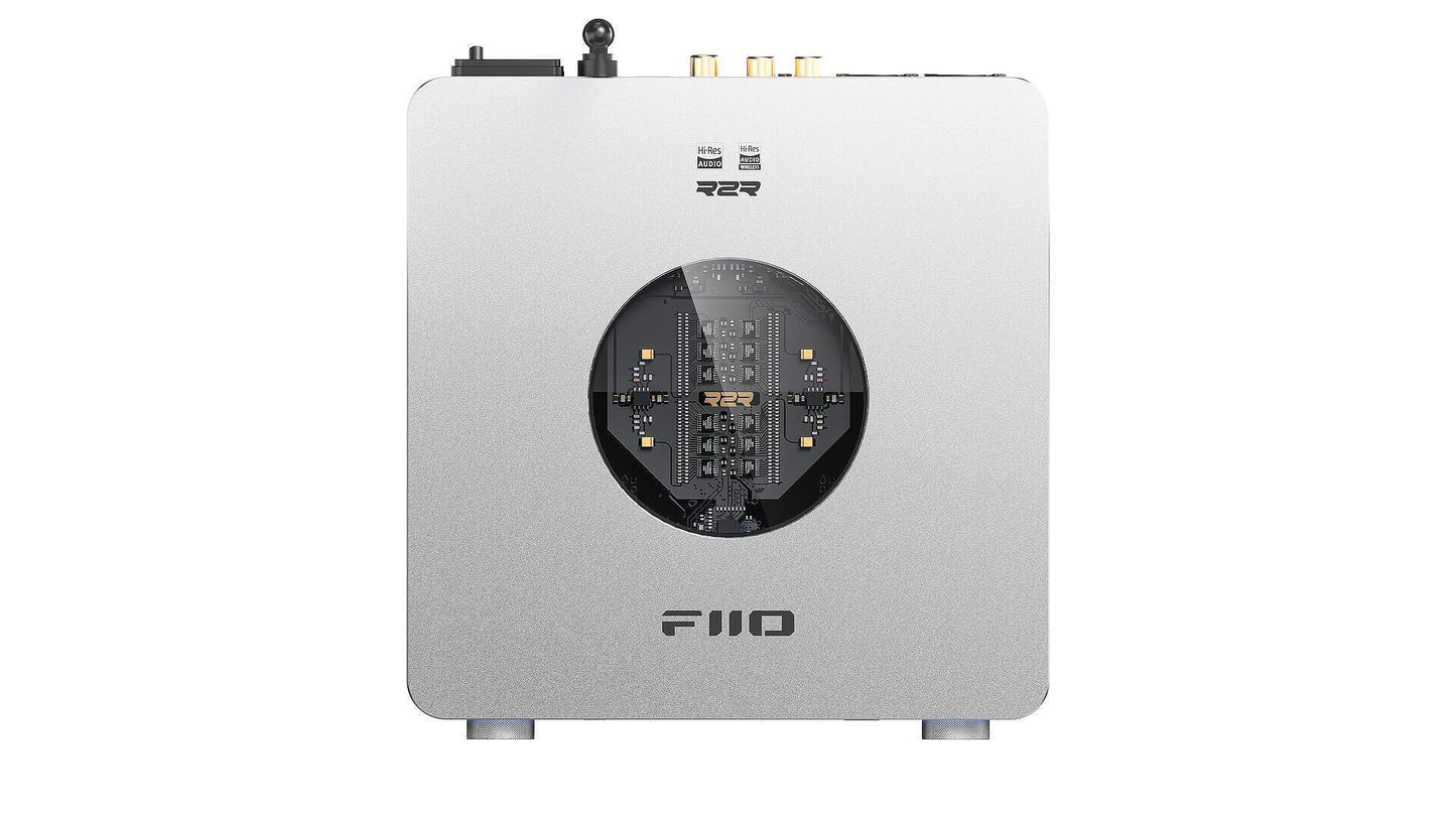 FiiO K13 R2R Desktop DAC & Headphone Amplifier | High-Resolution Bluetooth 5.4, LDAC, Dual Type-C, 2400mW Balanced Output, Silver