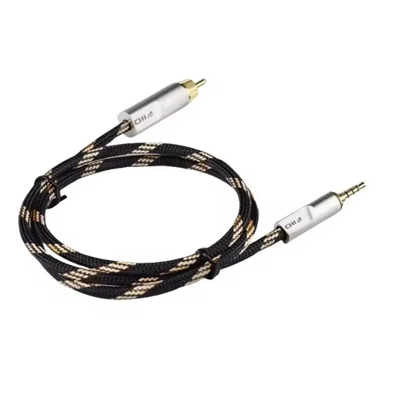 FiiO LL-RCA1M Premium 3.5mm to RCA Digital Audio Coaxial Cable - 80cm