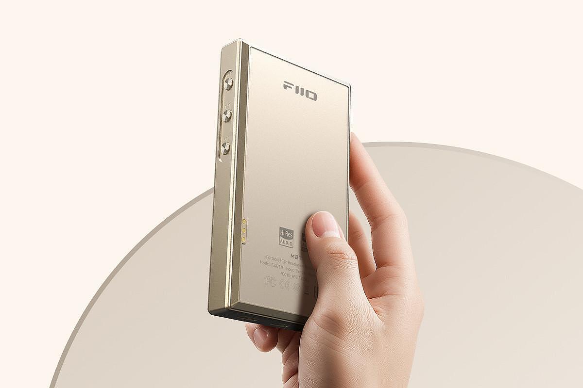 FiiO M21 High-Resolution Portable Lossless Music Player | Hi-Fi Audio Player, TITANIUM GOLD