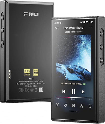 FiiO M21 High-Resolution Portable Lossless Music Player | Hi-Fi Audio Player, Black