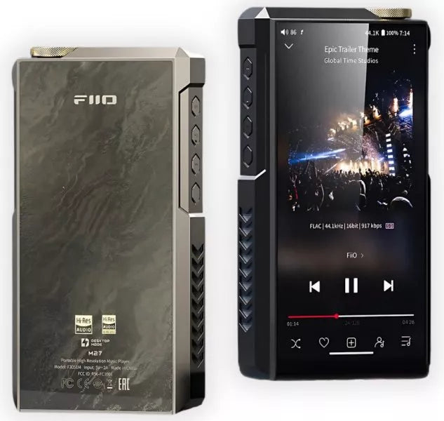 FiiO M27 Reference-Class Hi-Res Smart HiFi Player – Dual ESS ES9039SPRO, 5,000 mW Balanced Output, aptX Lossless Titanium.AVAILABLE
