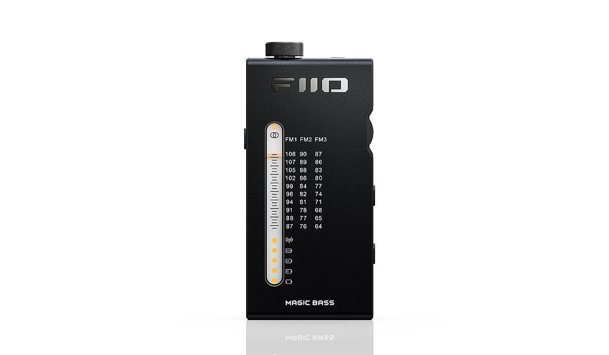 FiiO RR11 Black – Portable Stereo FM Radio with HiFi AMP Mode, Ultra-Thin Aluminum Body, 64-108MHz Coverage, BASS+3D Sound