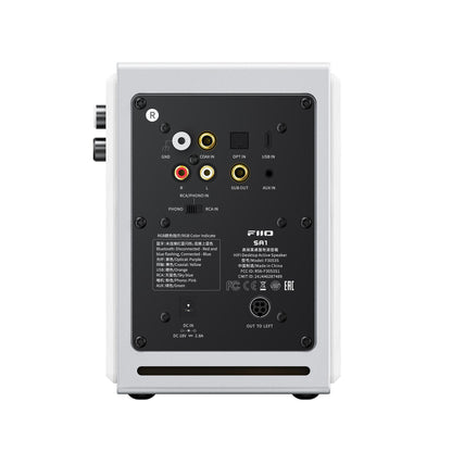 Fiio SA1 High-Fidelity Desktop Active Speaker | Bluetooth 5.4 LDAC | Phono Preamp | 31-Band PEQ EU Version
