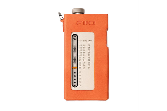 FiiO SK-RR11 Leatherette Case – Premium Brown & Orange PU Cover for Retro Players