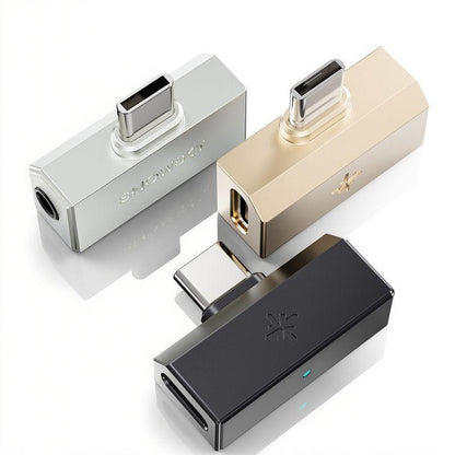 FiiO SNOWSKY TINY B BLACK – Portable USB DAC & Headphone Amplifier, 3.5mm + 4.4mm Dual Output, 10-Band PEQ, PCM 384kHz, DSD256