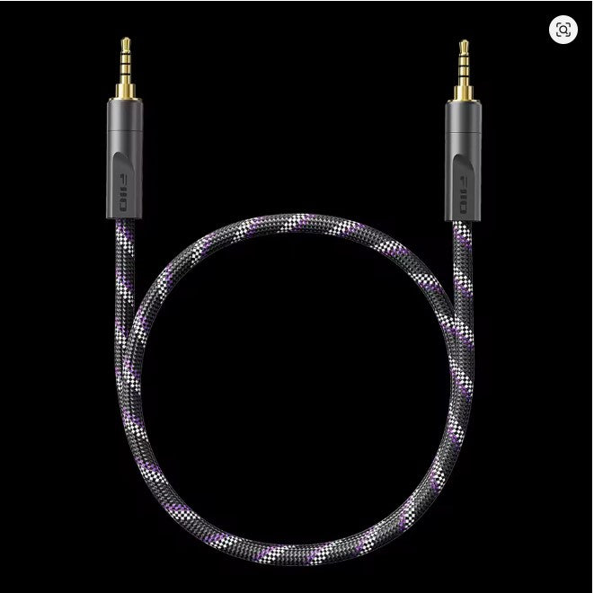 FiiO TRUST Series LL-3.5AS – Silver-Plated OFC 3.5mm to 3.5mm Stereo Audio Cable 500mm