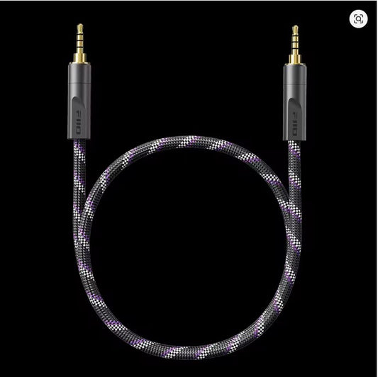 FiiO TRUST Series LL-3.5AS – Silver-Plated OFC 3.5mm to 3.5mm Stereo Audio Cable 500mm