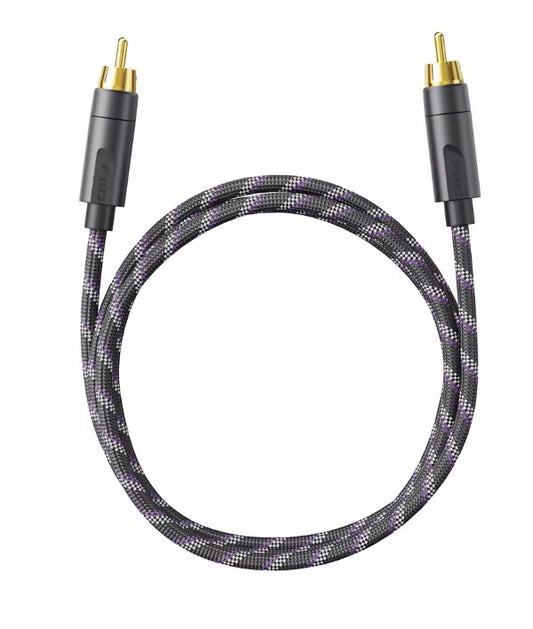 FiiO TRUST Series LR-RCA7M – Silver-Plated OFC Coaxial RCA Audio Cable 800mm
