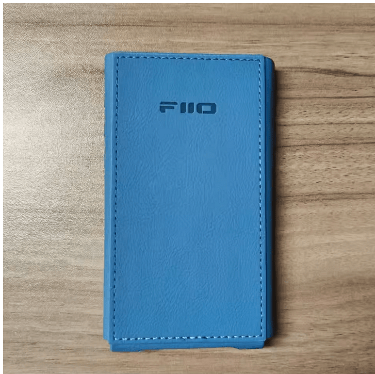 FiiO SK-JM21 Darkblue – Protective Leatherette Case for FiiO JM21, Eco-Friendly PU Leather, Inner Steel Ring, Velcro Closure