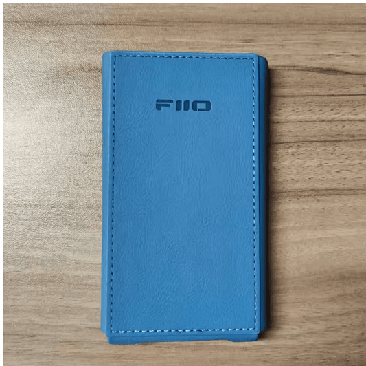 FiiO SK-JM21 Darkblue – Protective Leatherette Case for FiiO JM21, Eco-Friendly PU Leather, Inner Steel Ring, Velcro Closure